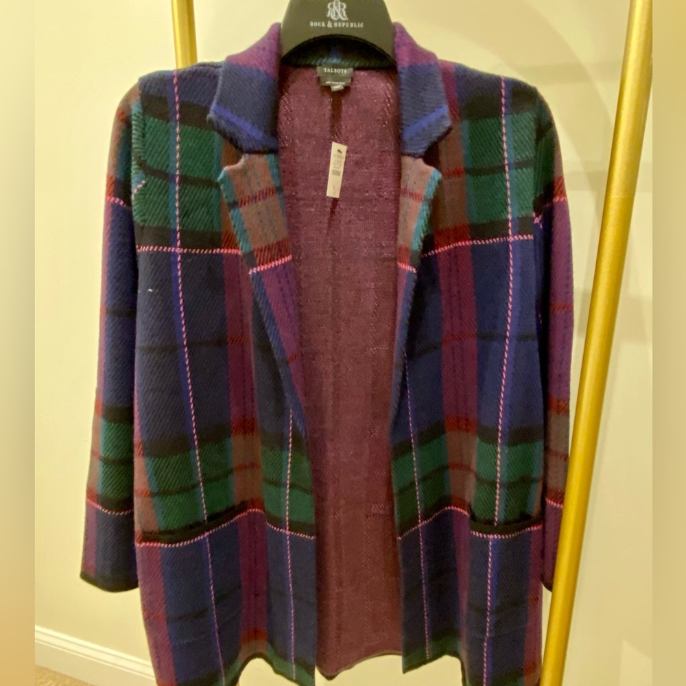 Talbots sweater jacket NWT